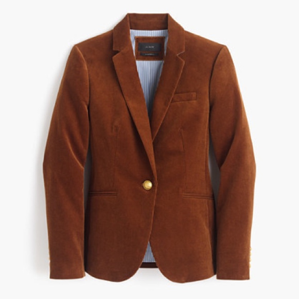 J Crew Campbell Corduroy blazer Size 0 Masala Chai